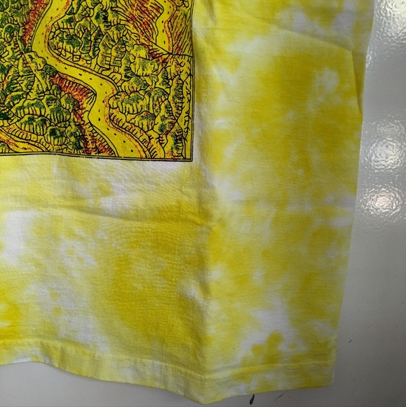 Baguio Philippines Yellow White Tie-dye Souvenir T-Shirt Large Sunflower - Picture 3 of 11